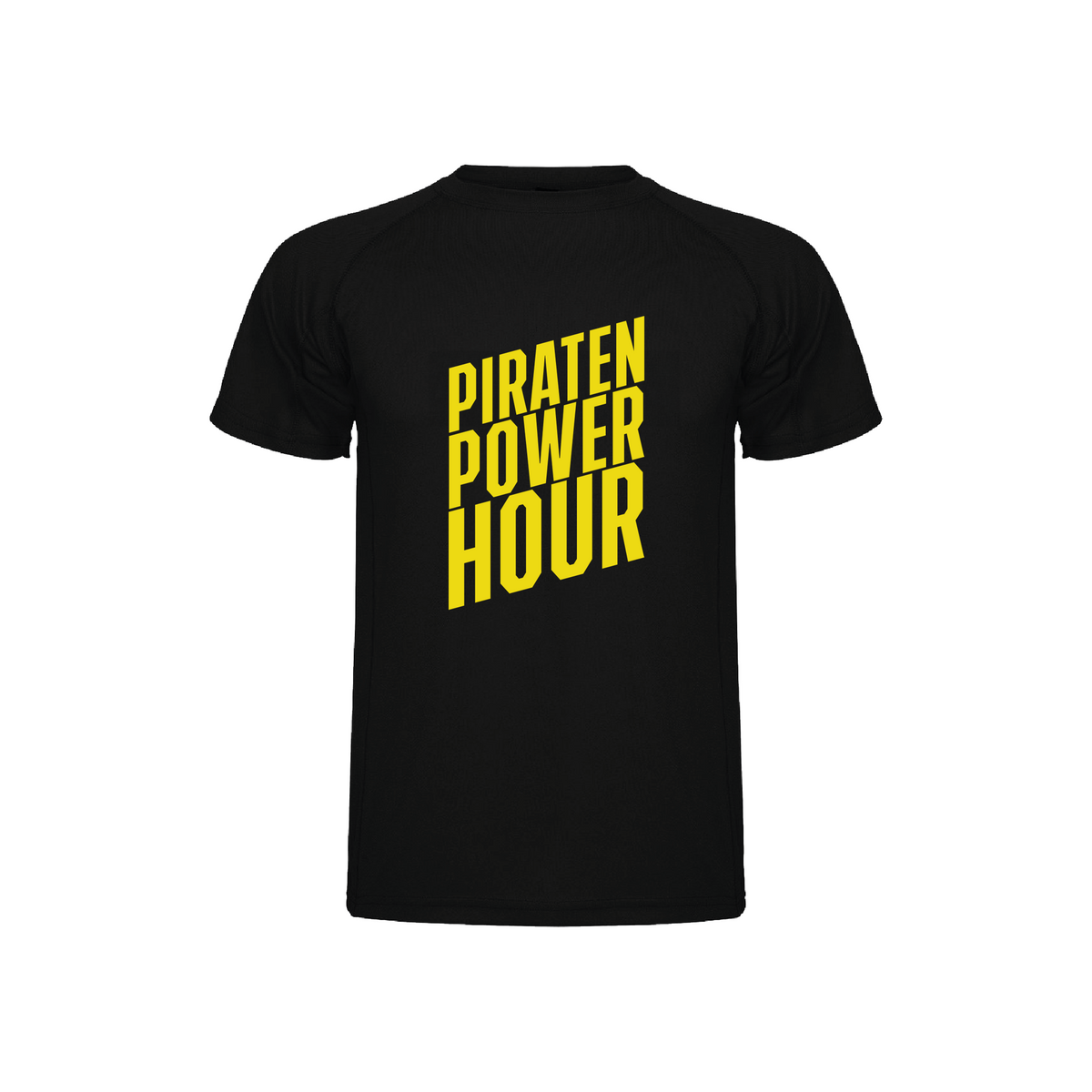SHIRT PIRATEN POWER HOUR GEEL