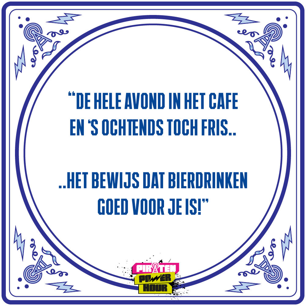 Tegeltje “Bier is gezond”