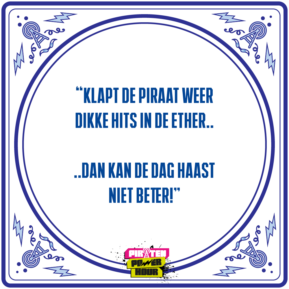Tegeltje “Dikke hits”