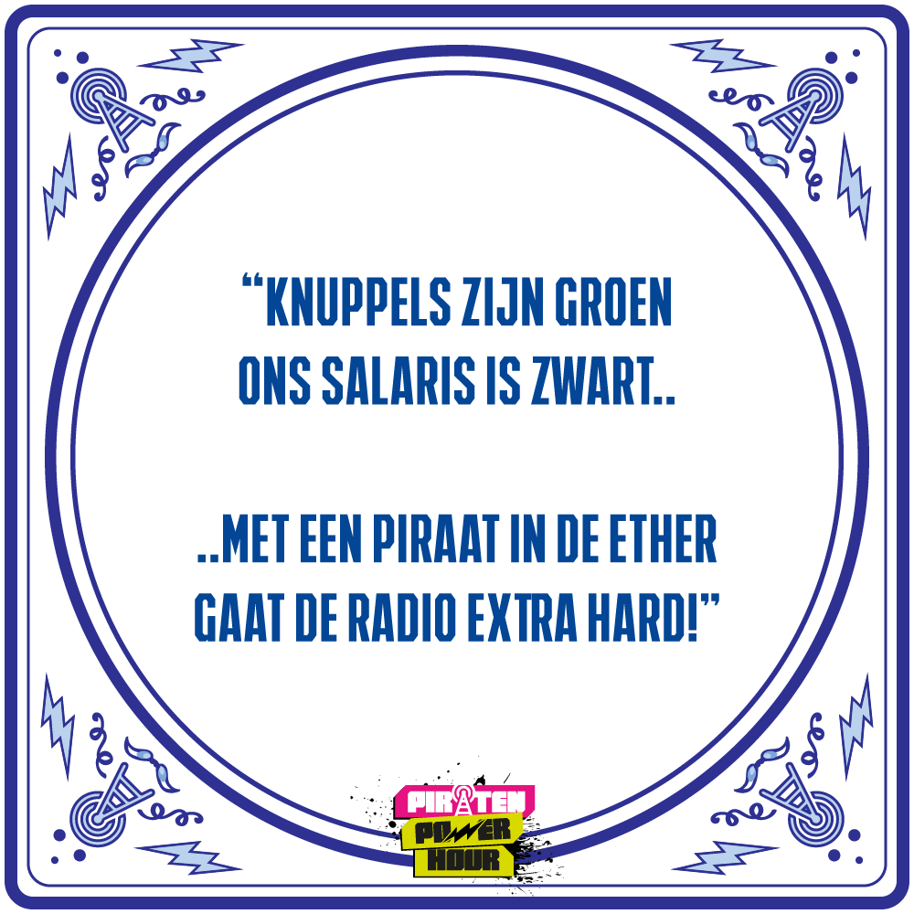 Tegeltje “Salaris is zwart"